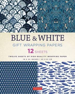 Blue & White Gift Wrapping Papers*