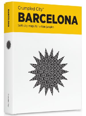 Crumpled City Map-Barcelona