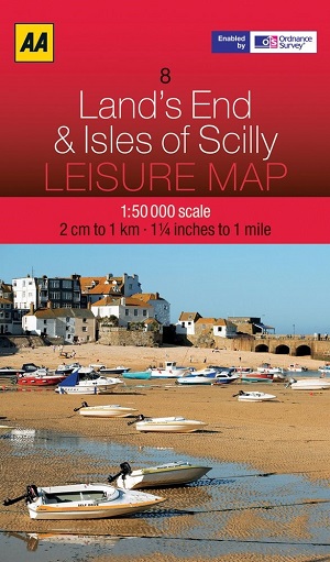 Leisure Map Lands End and the Isles of Scilly