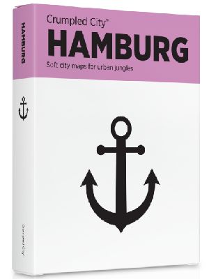 Crumpled City Map-Hamburg