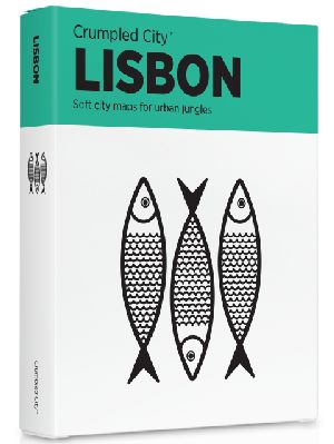 Crumpled City Map-Lisbon