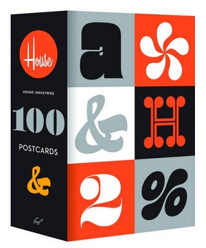 House Industries 100 Postcards