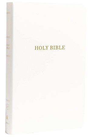 KJV Holy Bible: Gift and Award, Leather-Look White