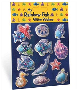 My Rainbow Fish Glitter Stickers (ordine minimo scatola da 20)