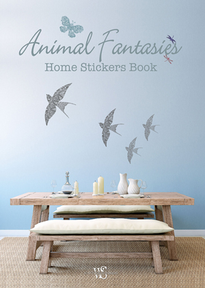 Animal Fantasies: Home Stickers Colouring Set