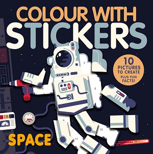 Colour With Stickers: Space